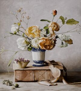 Jill Kempson floral still life painting: In Full Bloom